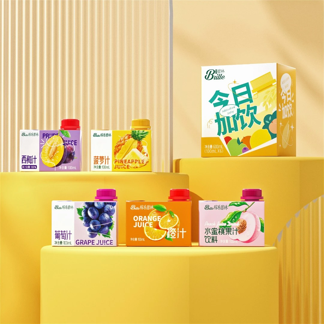 稼乐碧林果汁100mL*6盒健康浓缩果汁饮料营养好喝