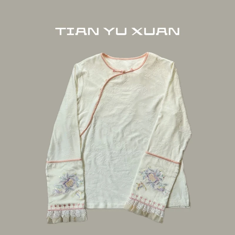 【温雅】新中式秋冬季打底保暖小衫