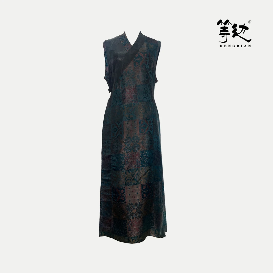 【等边·忆江南系列】重磅宋锦香云纱博拉马甲DB-Q240128