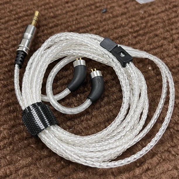 99新  高端发烧镀银耳机升级线0.78接口耳机铁弗龙线材