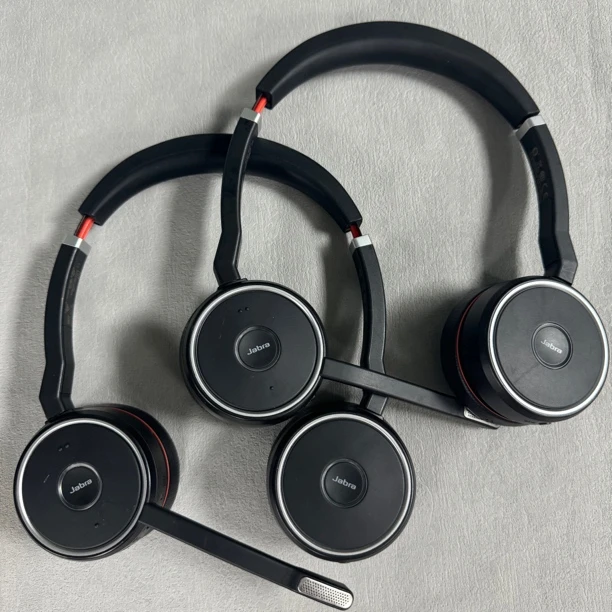 95新 jabra/捷波朗 麦克风不行evolve75头戴式降噪蓝牙耳机