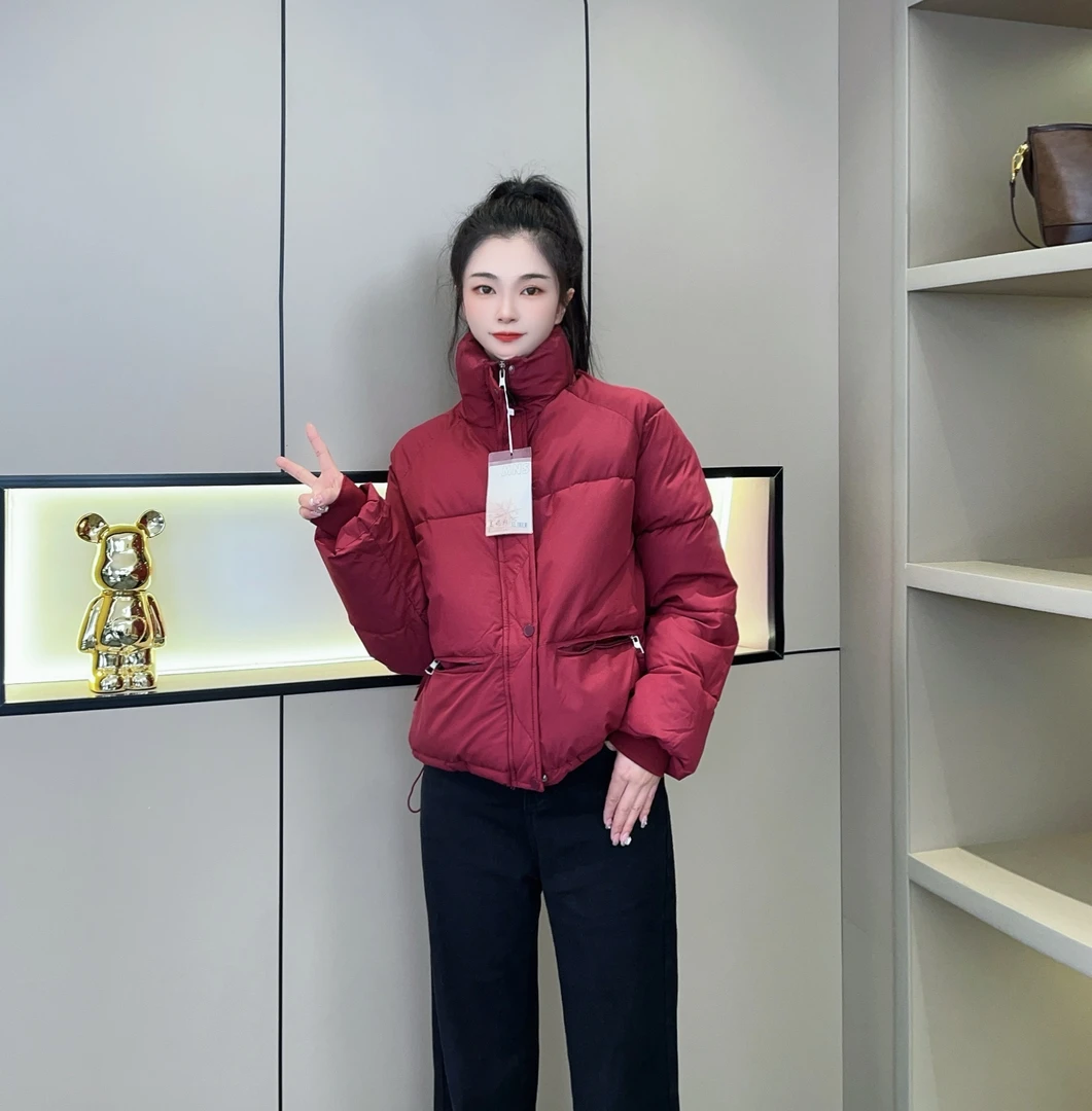 新款棉服女立领加厚保暖冬季时尚短款百搭显瘦整张棉衣外套