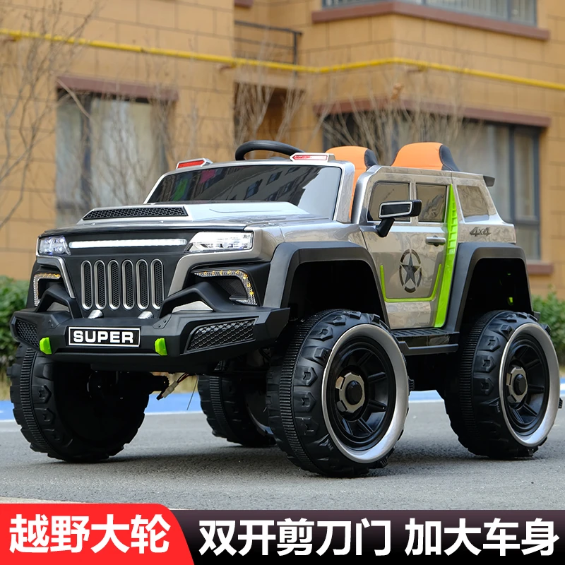 新款小坦克300越野车四轮驱动可座两宝宝可摇摆可遥控带蓝牙音乐