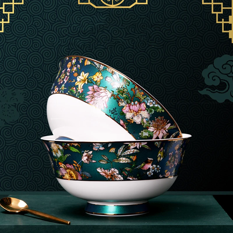 绿野仙踪骨瓷5寸高足碗拍一发二