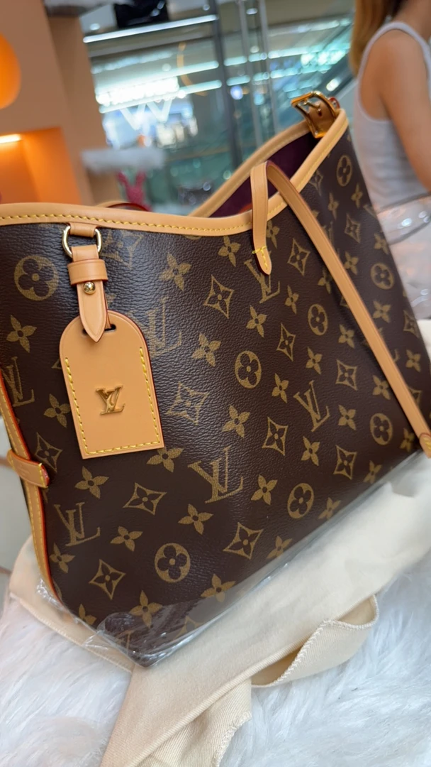 全新未使用 LouisVuitton/路易威登  carryall老花小号斜挎包