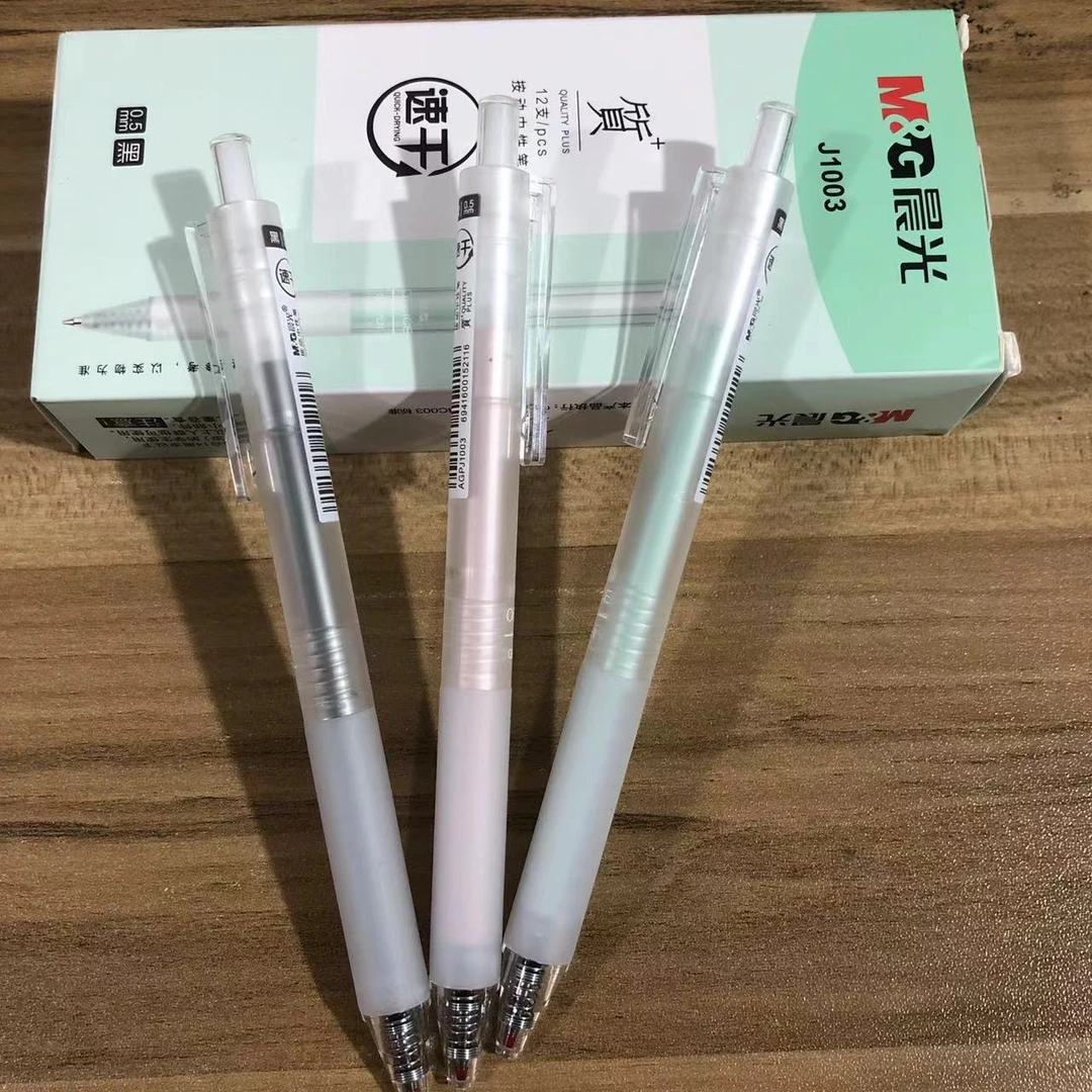 C - J1003 莫兰迪款式  按动中性笔 到手3支  颜色各一