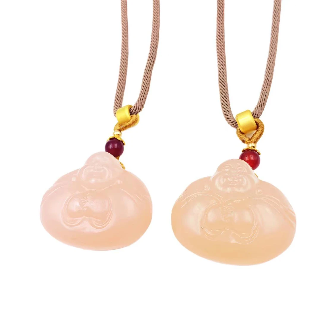 高档珠宝冰粉国风宝宝佛设计款项链Y2101（多样性发其一）