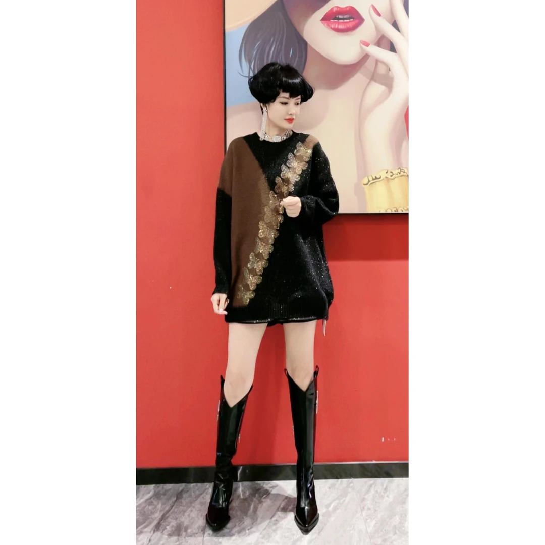 YUFEI/禹菲FR  Q166  菲姐轻奢时尚休闲潮牌上衣