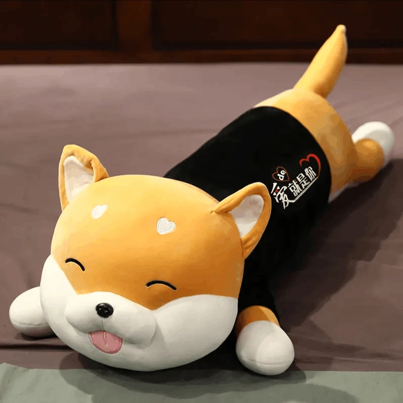 柴犬公仔狗狗毛绒玩具可爱布娃娃儿童玩偶长条睡觉抱枕生日礼物女