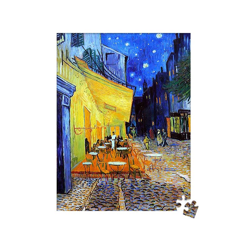 【梵谷】3D-JP迷你拼图150片星空下的咖啡屋 P1141