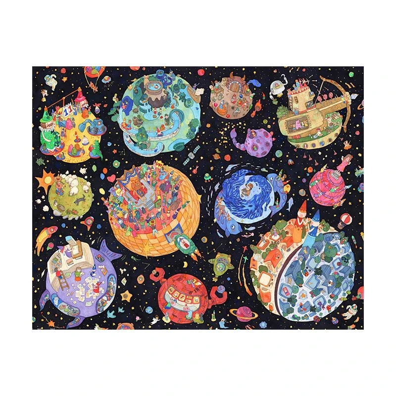 【尖角帽】3D-JP 十二星座拼装玩具塑料平面拼图2000片  H2410