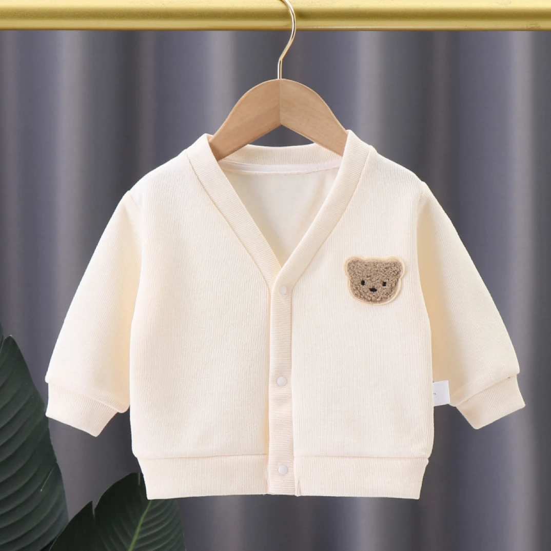 秋季新款宝宝外套婴儿可爱小熊开衫儿童时尚百搭春秋洋气小童休闲