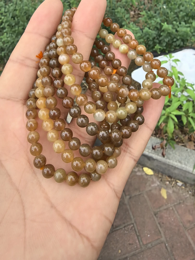 和田玉 多样性发货 拍一发一 新疆料卡6mm手串 时尚百搭休闲精致