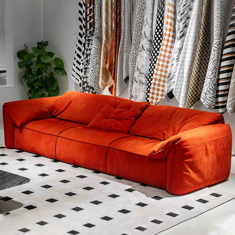 大象耳朵沙发 / 意式极简现代北欧风沙发组合轻奢磨砂皮设计师