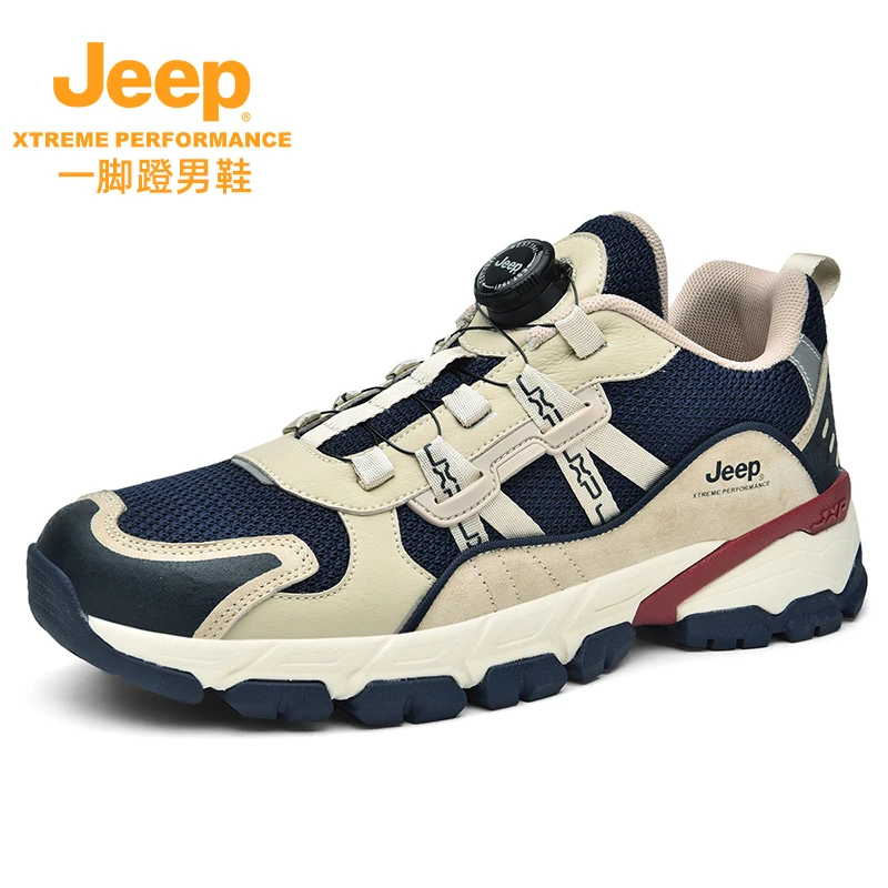 Jeep一脚蹬男鞋-懒人一脚蹬男鞋-夏季一脚蹬男鞋-透气一脚蹬男鞋