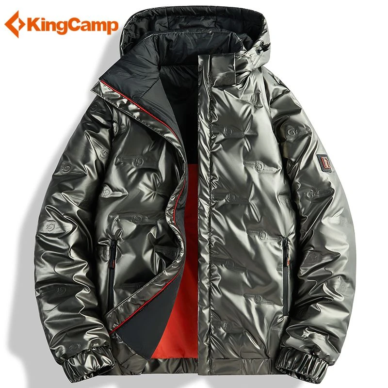 KingCamp户外羽绒服男冬季防风可拆卸帽加厚保暖休闲运动羽绒外套