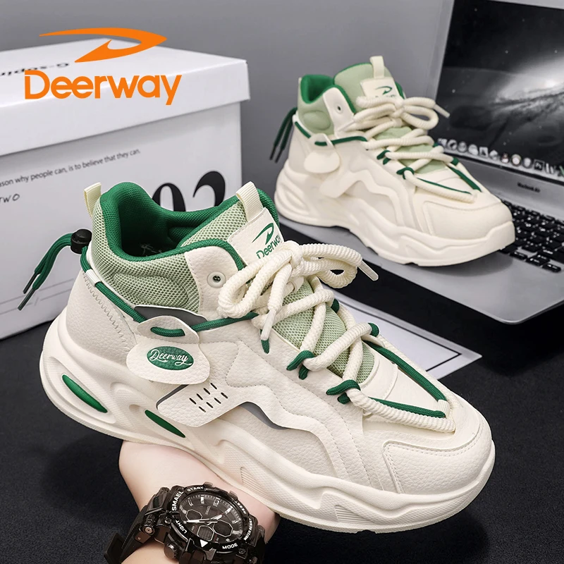 德尔惠男鞋夏季个性透气潮流面包老爹鞋防滑单鞋运动休闲篮球潮鞋