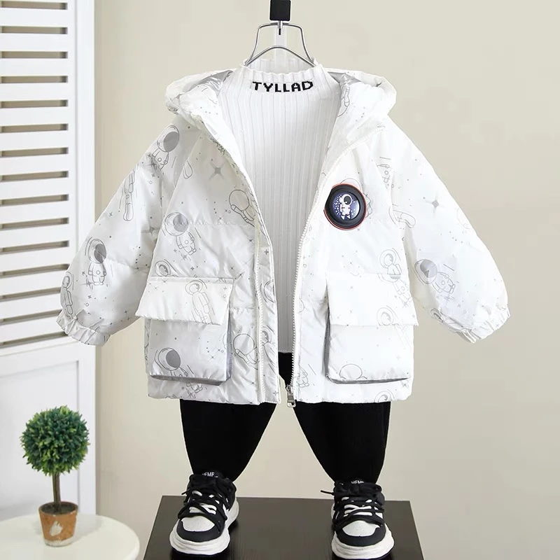 男女童冬装羽绒服1-2岁3宝宝宝白鸭绒网红外套4婴儿童保暖衣服5潮