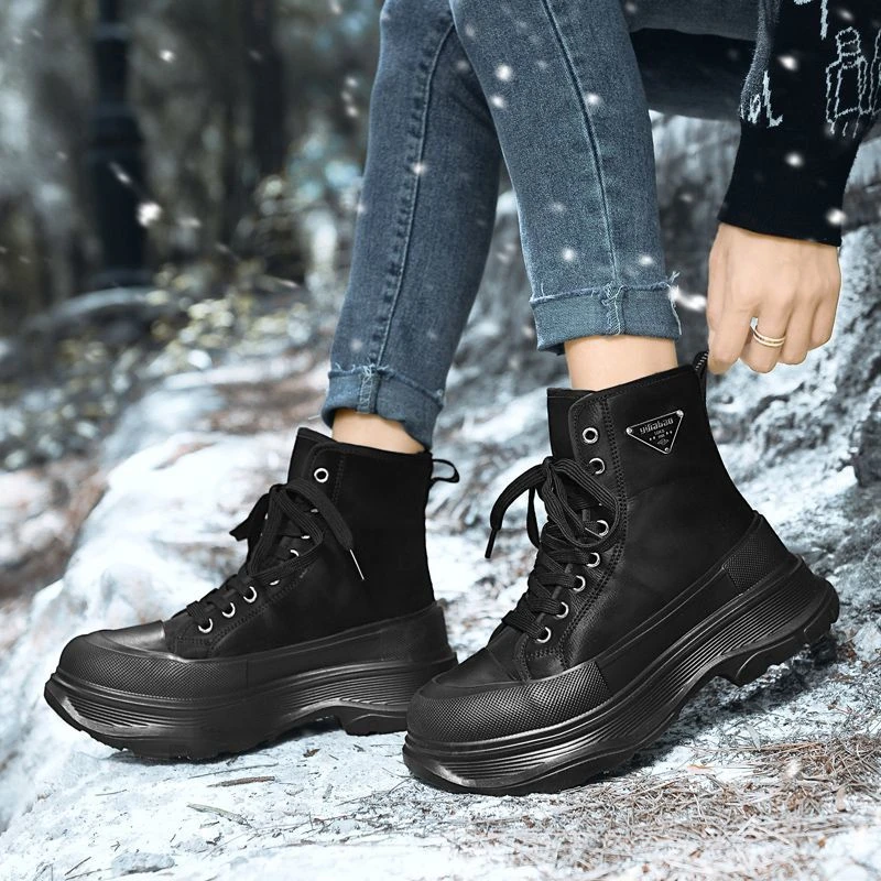 2023谊嘉宝棉鞋女冬季加厚绒防滑厚底东北大棉鞋短靴休闲马丁靴女