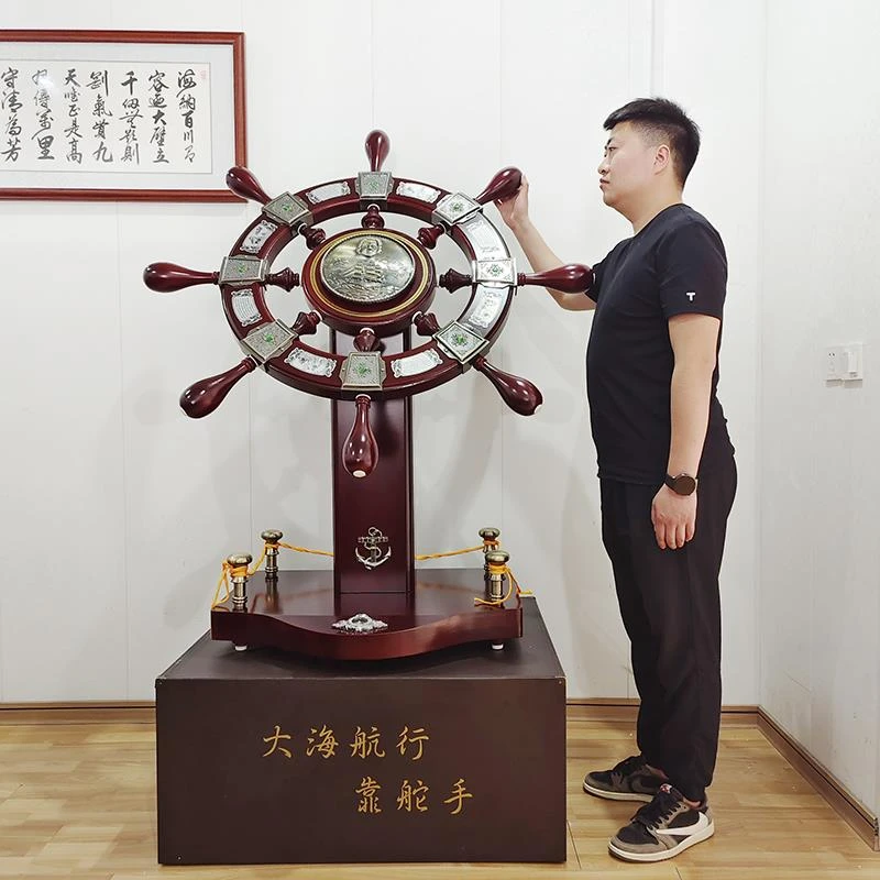 领航舵摆件办公室装饰送学校周年庆礼物公司酒店工厂乔迁开业礼品