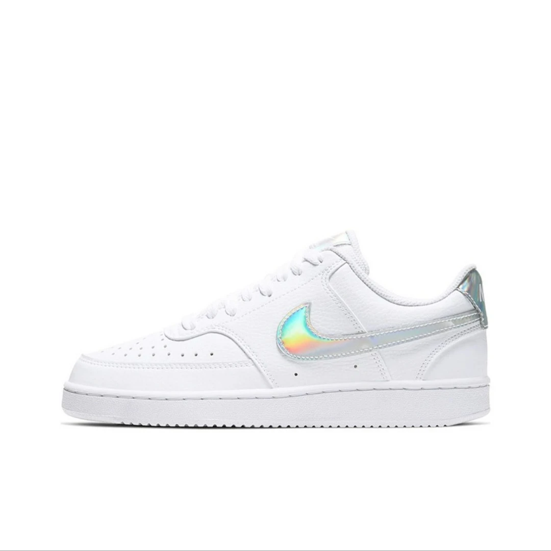 NIKE Court vision 1 low 镭射低帮 女款白板鞋 CW5596-100休闲鞋
