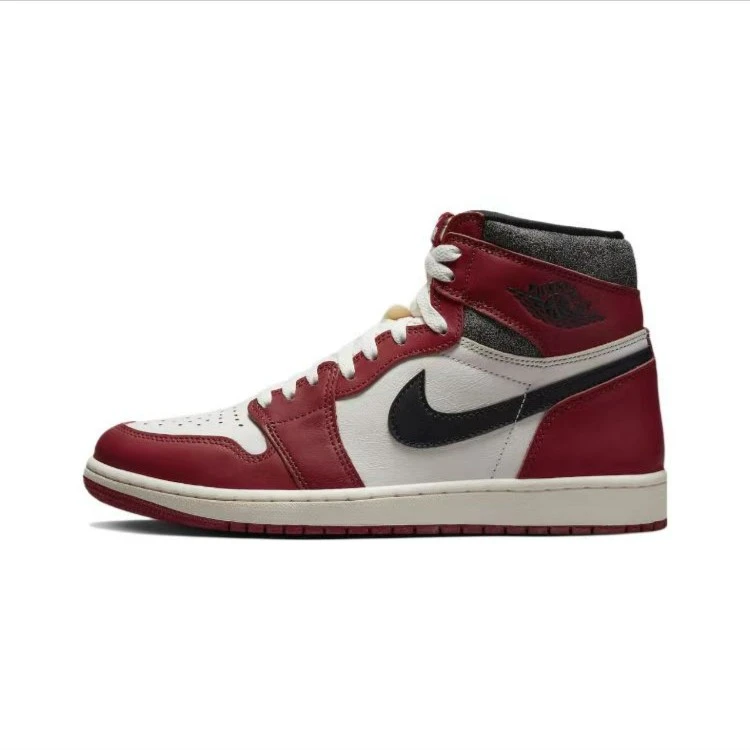Air Jordan 1 AJ1白红芝加哥做旧 高帮 复古篮球鞋DZ5485-612板鞋