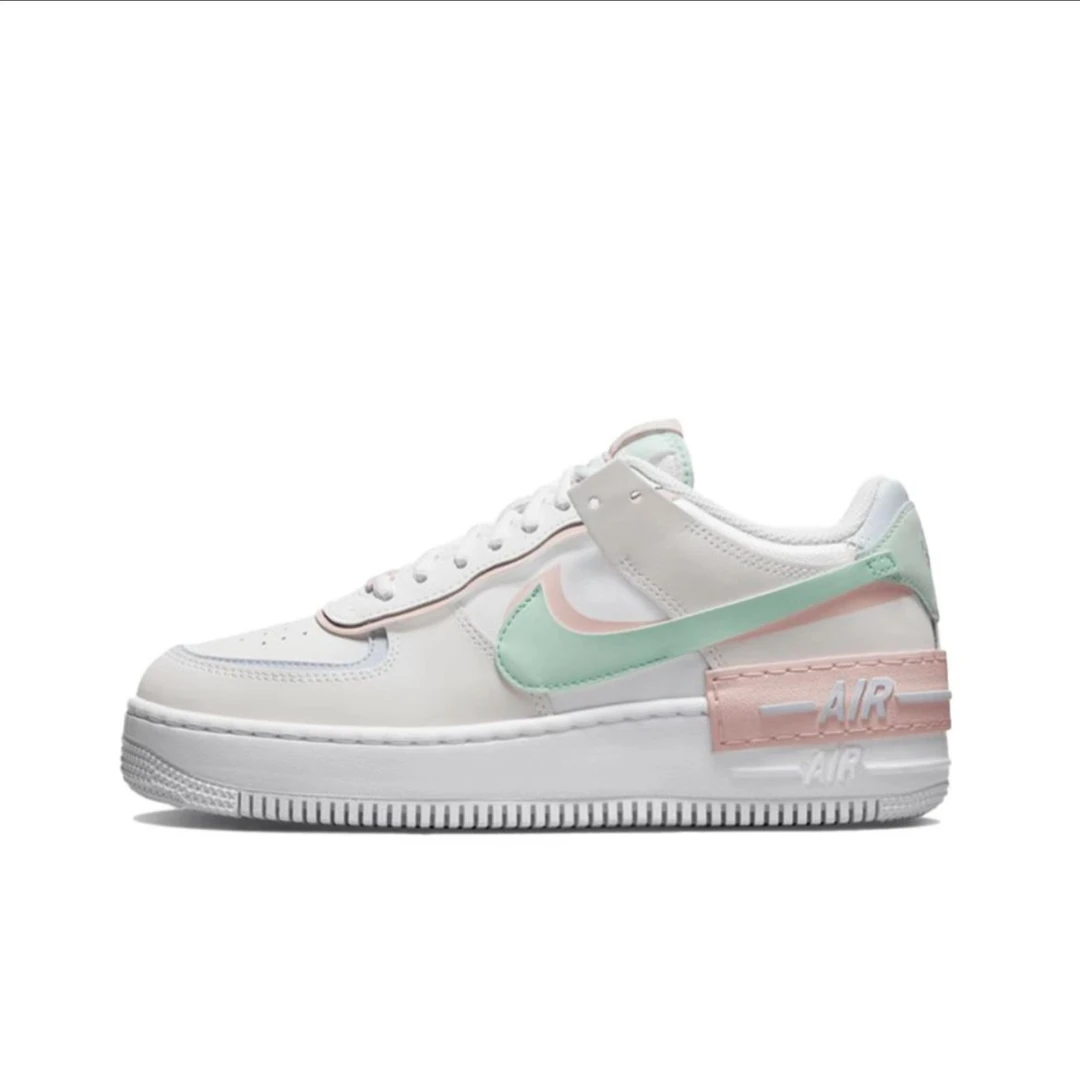 Nike Air Force 1 AF1白粉色低帮休闲板鞋 CI0919-117女款复古