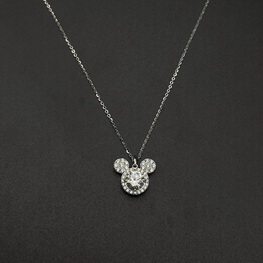 坠链均925银 2265银色米奇头项链