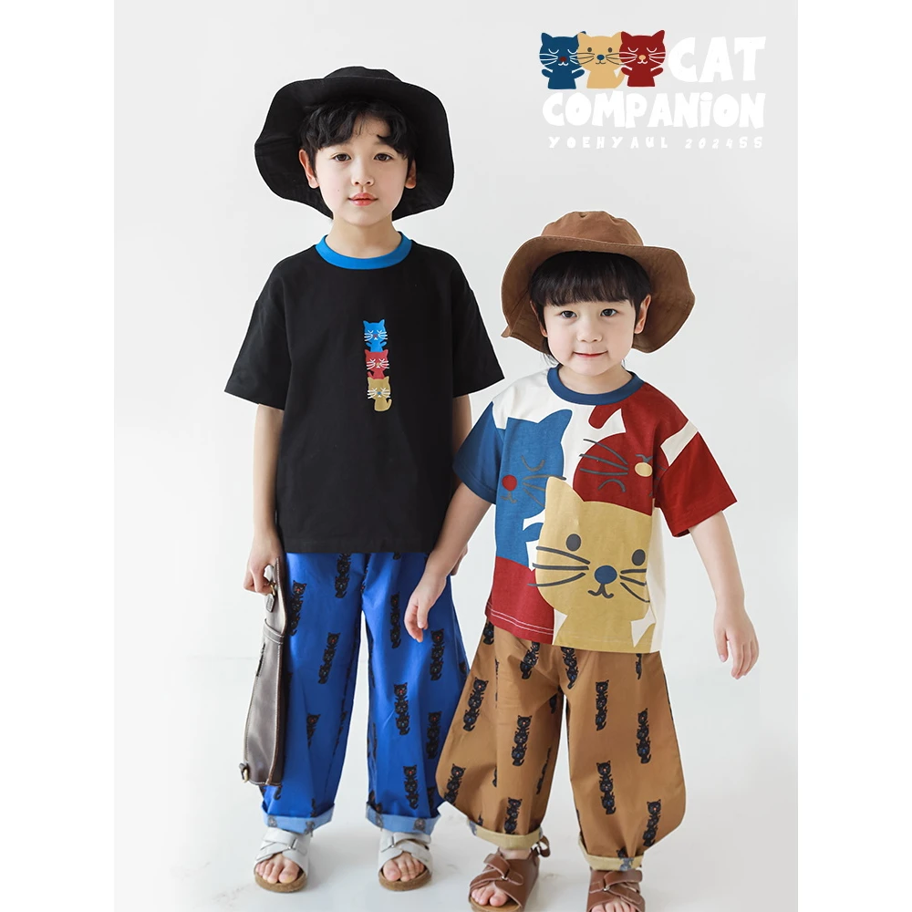 【夏二波男童】基础好搭配透气弹力针织棉撞色领童装N4792 N4793