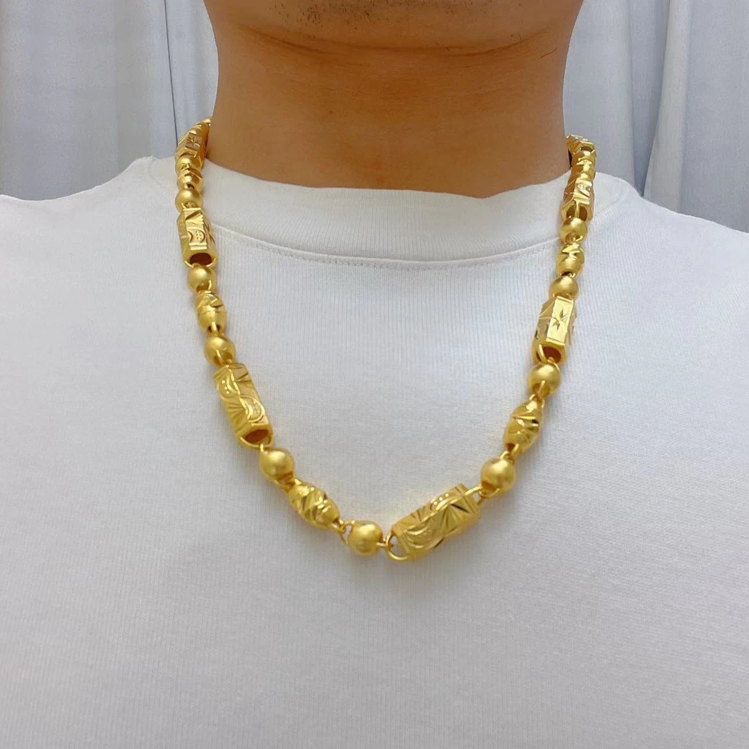 合金项链 全家福星月项链男士男款时尚潮流经典霸气幸运福气好运