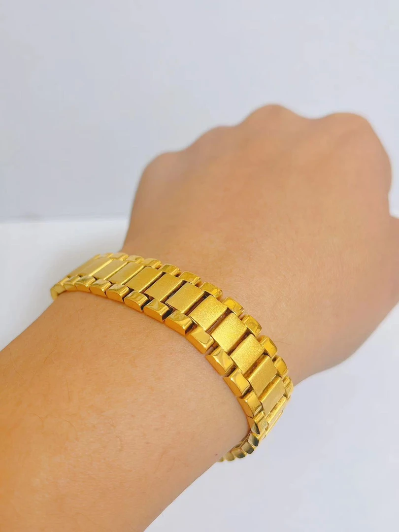 合金手链 平安无事可调节手链饰品手串男士男款首饰时尚金色情侣