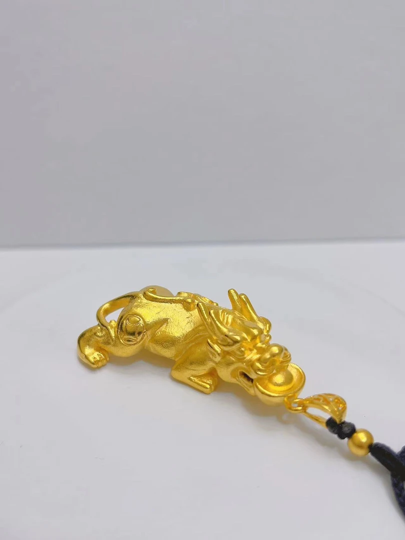 合金吊坠 貔貅招财吊坠精致饰品毛衣链情侣金色好运挂坠精美时尚