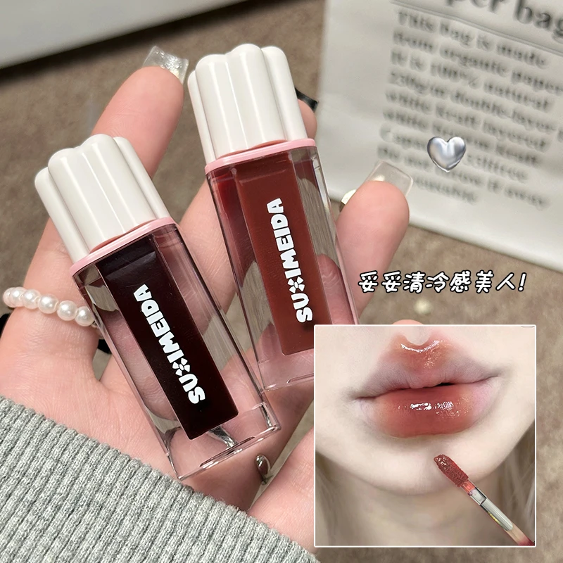 好韩好温柔！清透亮颜镜面唇釉冰透水光嘟嘟唇滋润保湿唇蜜平价款