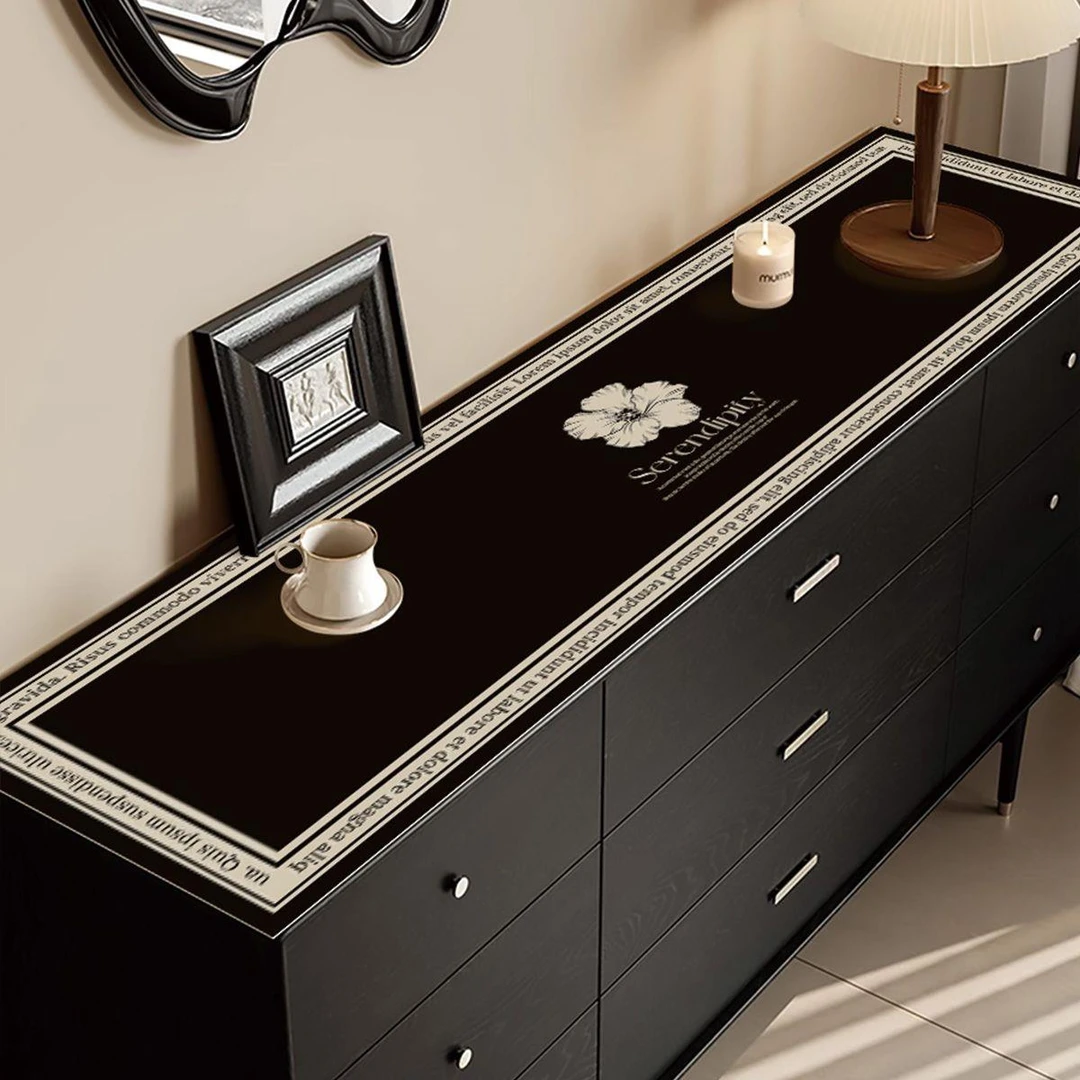 硅藻泥垫玄关餐边柜餐桌垫轻奢高级防滑防烫电视柜鞋柜长方形桌布