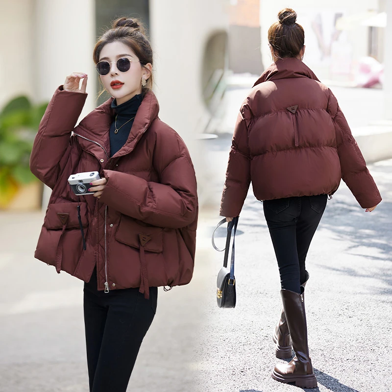 短款羽绒服女2024冬季新款小个子时尚洋气宽松韩版加厚保暖面包服