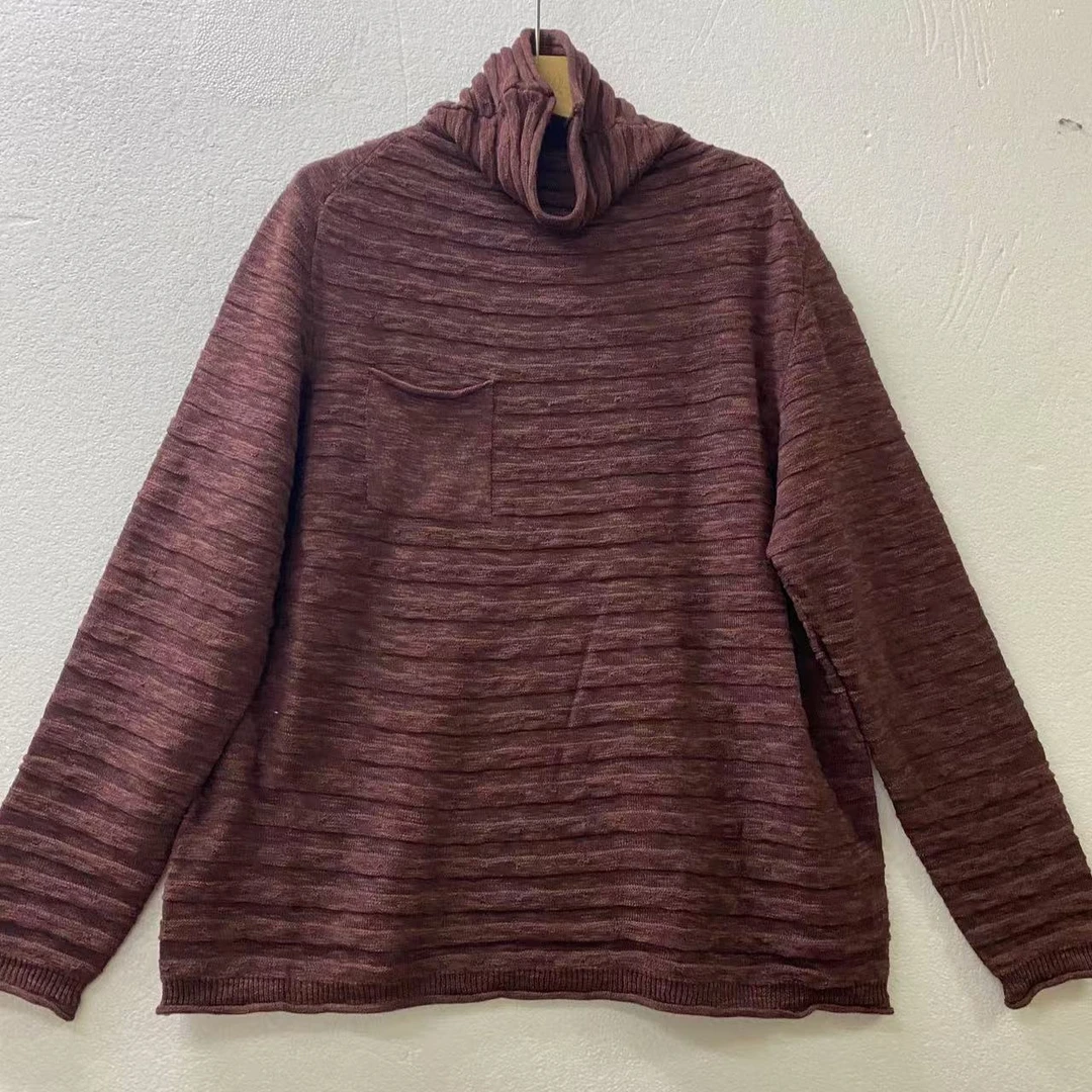 2272堆堆领新疆棉细针织波浪纹打底衫