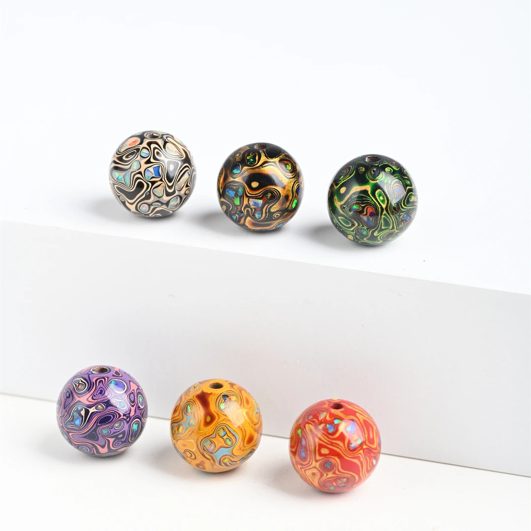 大漆多层1.2单颗配饰DIY