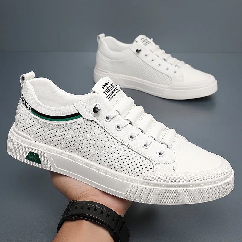 【夏季爆款】男鞋2024新款透气板鞋休闲鞋潮流软底百搭时尚运动潮鞋