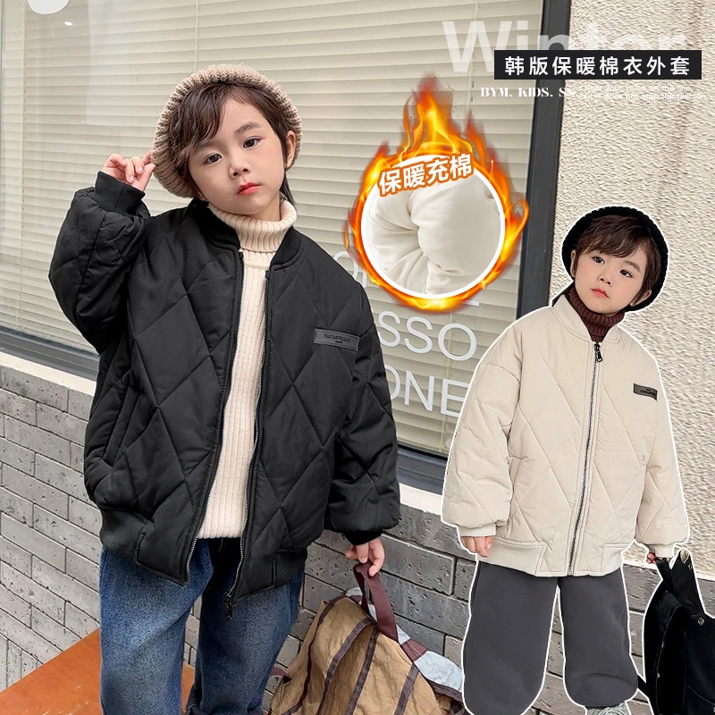 【现货】U14351男童棉衣外套加厚加绒童装儿童宝宝小童棉袄棉服秋冬