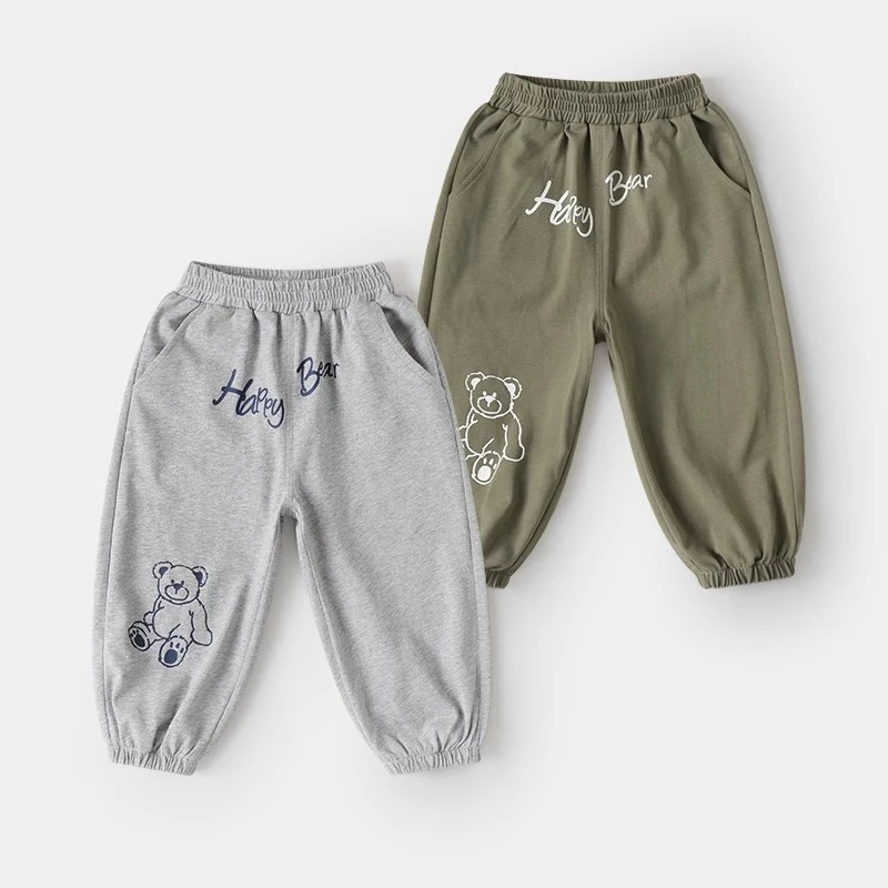 【现货.纯棉】U14707男童运动裤长裤子春秋新款儿童装宝宝小童春季