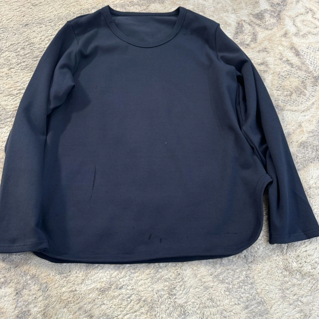 ZUOXIAOQI白露圆角磨毛打底衫（衣长66-70胸围120-126）