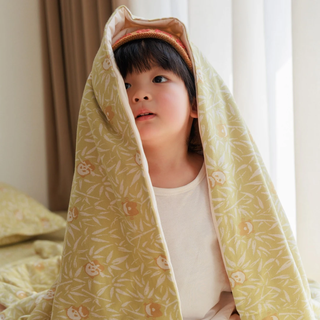 雅赞【2024新款中童被】针织棉儿童被家用薄款吸水棉柔超柔速干机洗