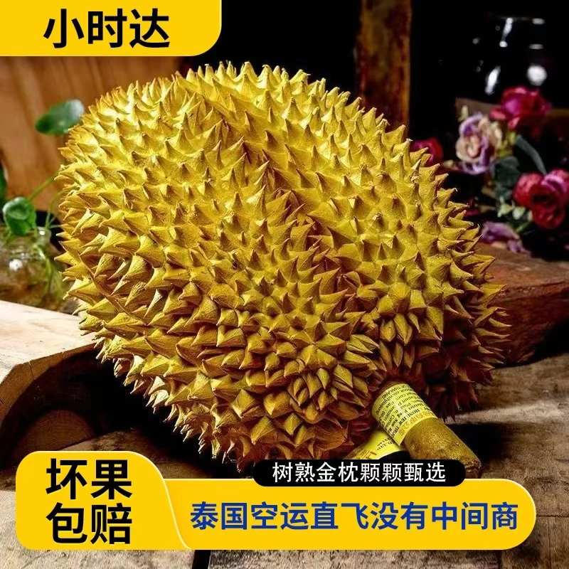 【保100%出肉率】泰国直飞空运树熟金枕鲜榴莲软糯香甜 北京同城小时达