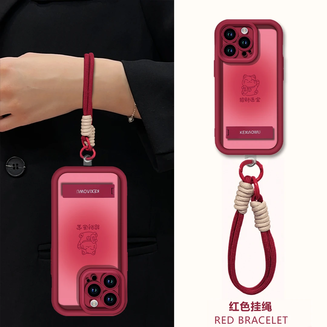 招财进宝天眼保护壳适用苹果vivo华为oppo小米天眼全包手机壳女