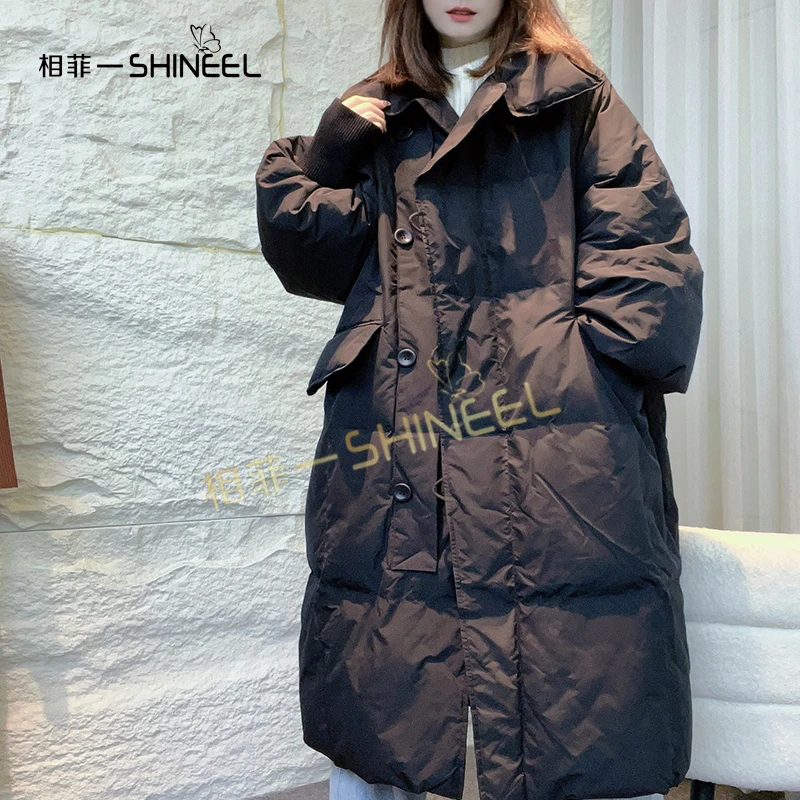 相菲一轻奢白鸭绒百搭宽松时尚冬季羽绒服