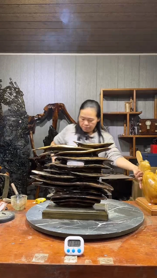 金丝楠随*步步高升摆件