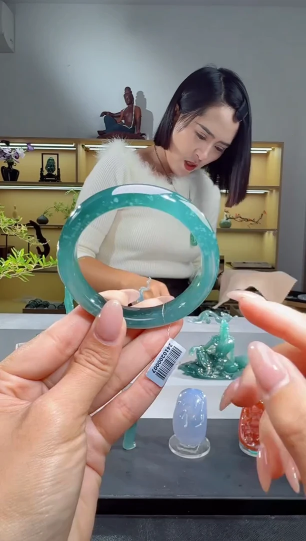 未镶嵌手镯翡翠53.6圈