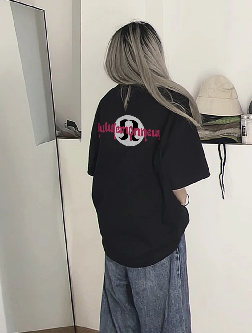 lu2025夏季新款立体logo印花短袖T恤男女同款宽松休闲上衣潮流