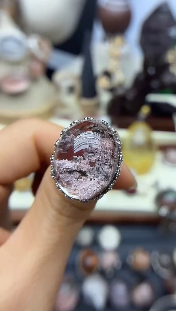 银S925镶嵌珠宝半成品水晶C****?水晶水晶