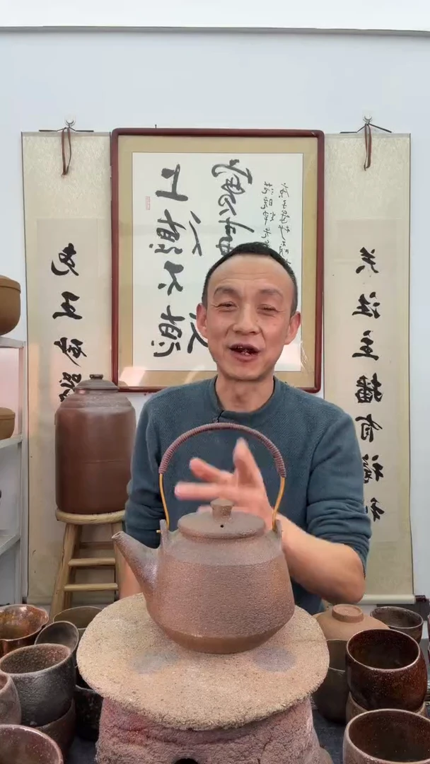 手工小菱角提梁壶非遗技艺+1斤大叶